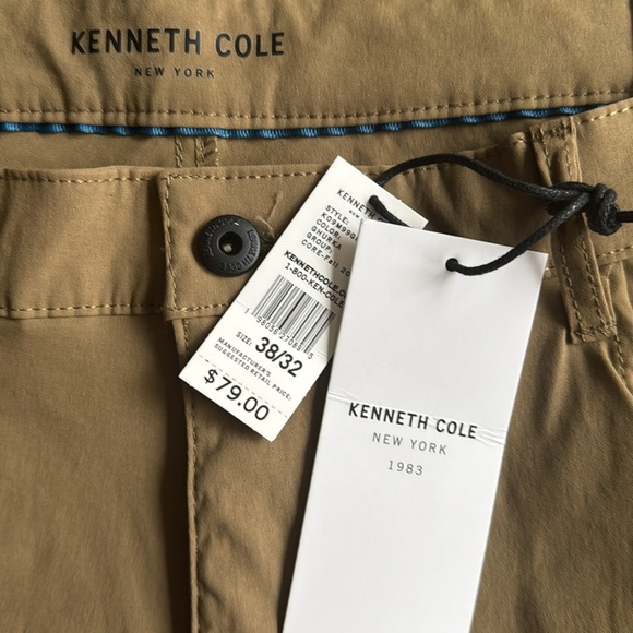 Kenneth Cole Tech Pant Flex Stretch Men's Tan Pants 38 x 32 - Picture 3 of 7